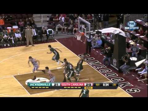 12/07/2012 Jacksonville vs South Carolina Men's Basketball Highlights