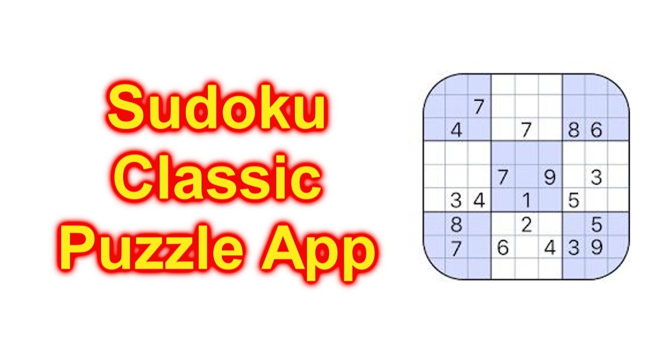 Sudoku Classic Puzzle App On Cell Phone