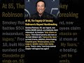At 85, The Tragedy Of Smokey Robinson Is Beyond Heartbreaking #shorts
