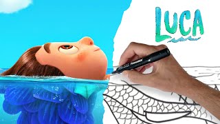 How to draw Luca | Luca Drawing and Coloring