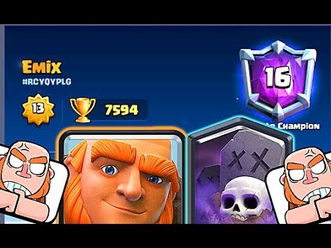 #1 GIANT GRAVEYARD Deck👈 7600+ gameplays - Clash Royale