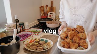 【vlog】春の作り置きとお弁当🌸お出かけしたりゲームをして過ごす休日🌿