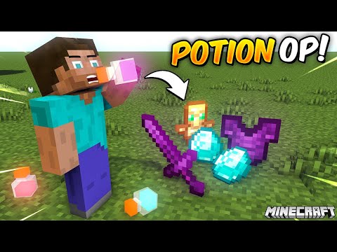 Minecraft but There are CUSTOM OP POTIONS...