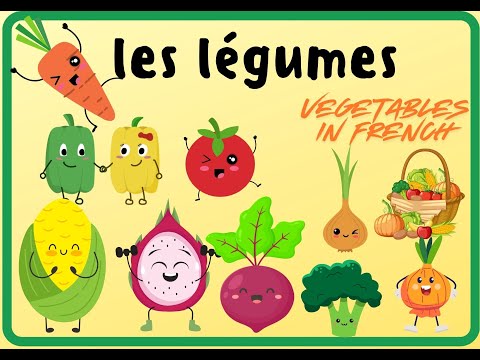 Learn Vegetables in French for Kids  | Les Légumes | quiz time