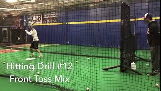 Baseball Hitting Drill # 12 - Front Toss Mix