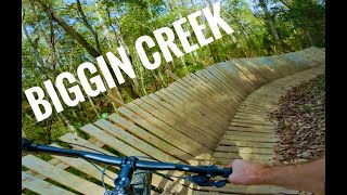 Biggin Creek Mountain Bike Trail is a great hidden gem with excellently built features!