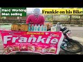 Man Selling Frankie On His Bike Pure Veg Frankie Surat Street Food Indian Street Food