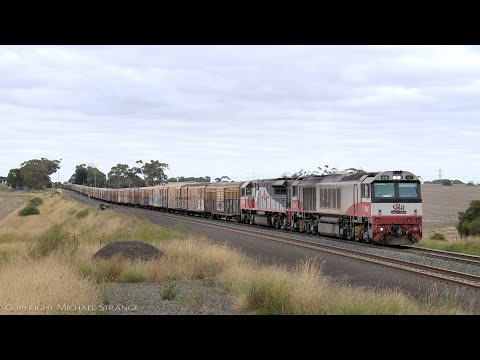 1PM9 SCT Boxcars & Containers Freight Train (3/3/2021) - PoathTV Australian Railways