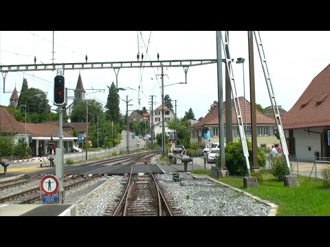 ★ 🇨🇭 Fribourg - Ins Führerstandsmitfahrt [2.7.2014] Schweiz (Andreas Perren)