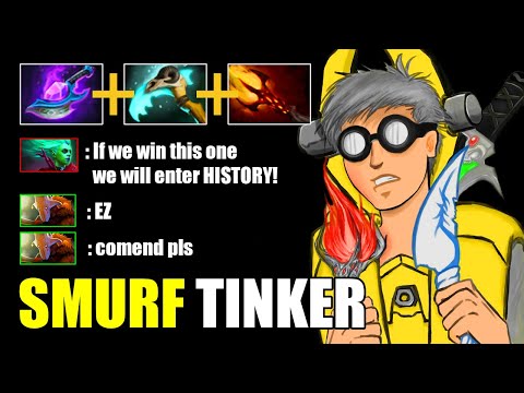 Smurf Tinker Comeback Game | Tinker Dota 2 Gameplay