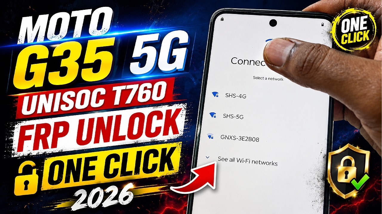 Moto G35 5G FRP Unlock 2026 | Android 15/16 | Google Account Remove | UNISOC T760 | One Click
