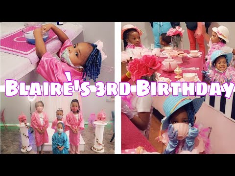 MY DAUGHTERS 3RD BIRTHDAY | SPA DAY + TEA PARTY
