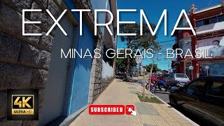Extrema MG 4K - Passeio pelo Centro - Minas Gerais - Brasil