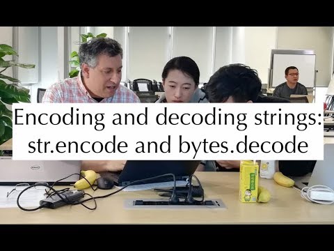 Python standard library: Encoding and decoding strings