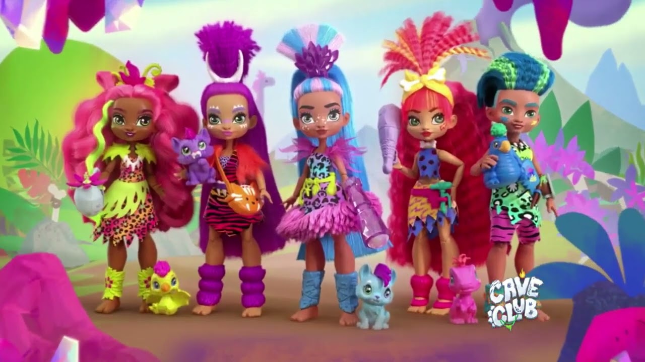 Cave Club: Fernessa játékszett Ptilly őslénnyel - Mattel videó