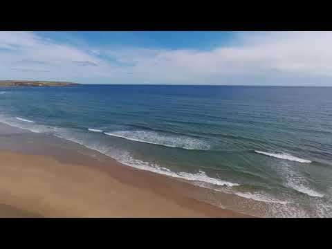 Drone flyover of Keiss