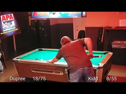 APA 9 BALL Tim Dupree (SL9) vs Ronald Kidd (SL7) TIMEOUT FORNEY TX  3/12/2018