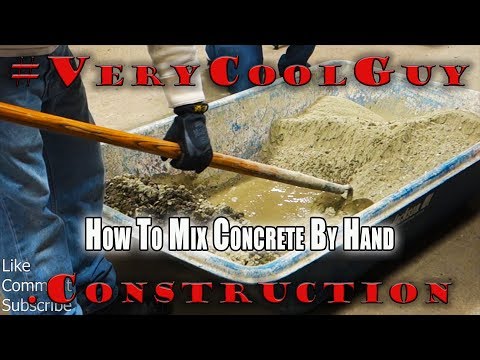 How To Properly Mix Concrete - Hand Mixing