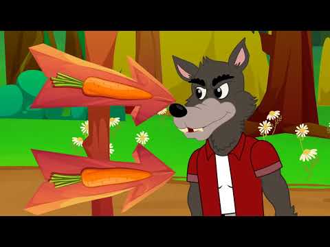 O lobo Mau e os Três Coelhinhos | Conto | Desenho Animado Infantil @OsAmiguinhosContoseHistorinhas