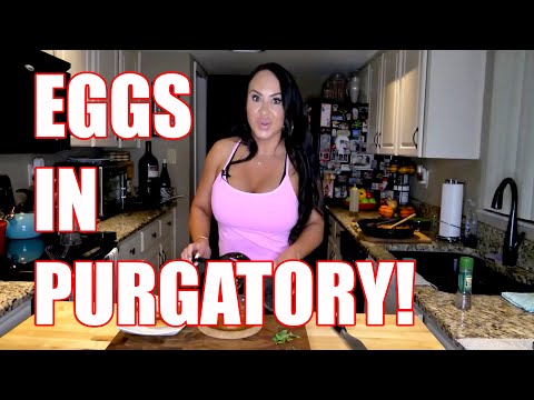 The BEST Eggs in Purgatory Recipe Ever! How to use leftover marinara/pasta sauce! Easy Shakshuka!