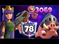 3069🥇 with Royal Hogs Queen Deck.!