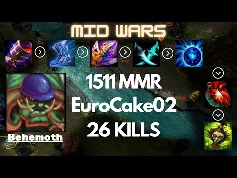 HoN║Mid Wars║Behemoth║1511 MMR║EuroCake02║Heroes of Newerth