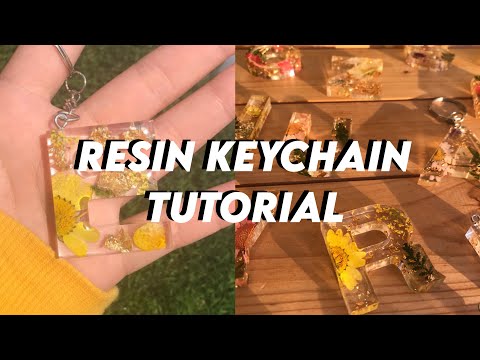 Resin Tutorial 🌼 | ✨Making resin floral keychains✨