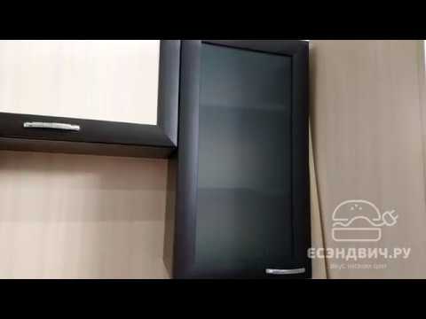 Шкаф 400 с полкой "Мокко" (рамочный) (Венге/Стекло) EsandwichKХШ-04