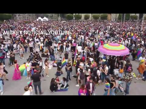 MILES EN MARCHA LGBT EN EL ZOCALO CDMX