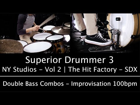 Double Bass Combos Improvisation | Superior Drummer 3 - The Hit Factory SDX - Luke Oswald