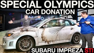 First Wash Dirty Subaru Impreza STI: Detailing Transformation for Special Olympics!