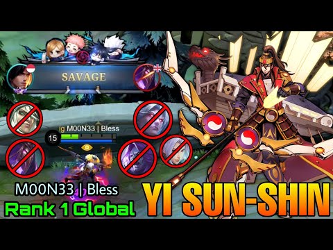 Perfect SAVAGE! - Yi Sun Shin 89.9% Win Rate S27 - Top 1 Global Yi Sun Shin by M00N33 | Bless - MLBB