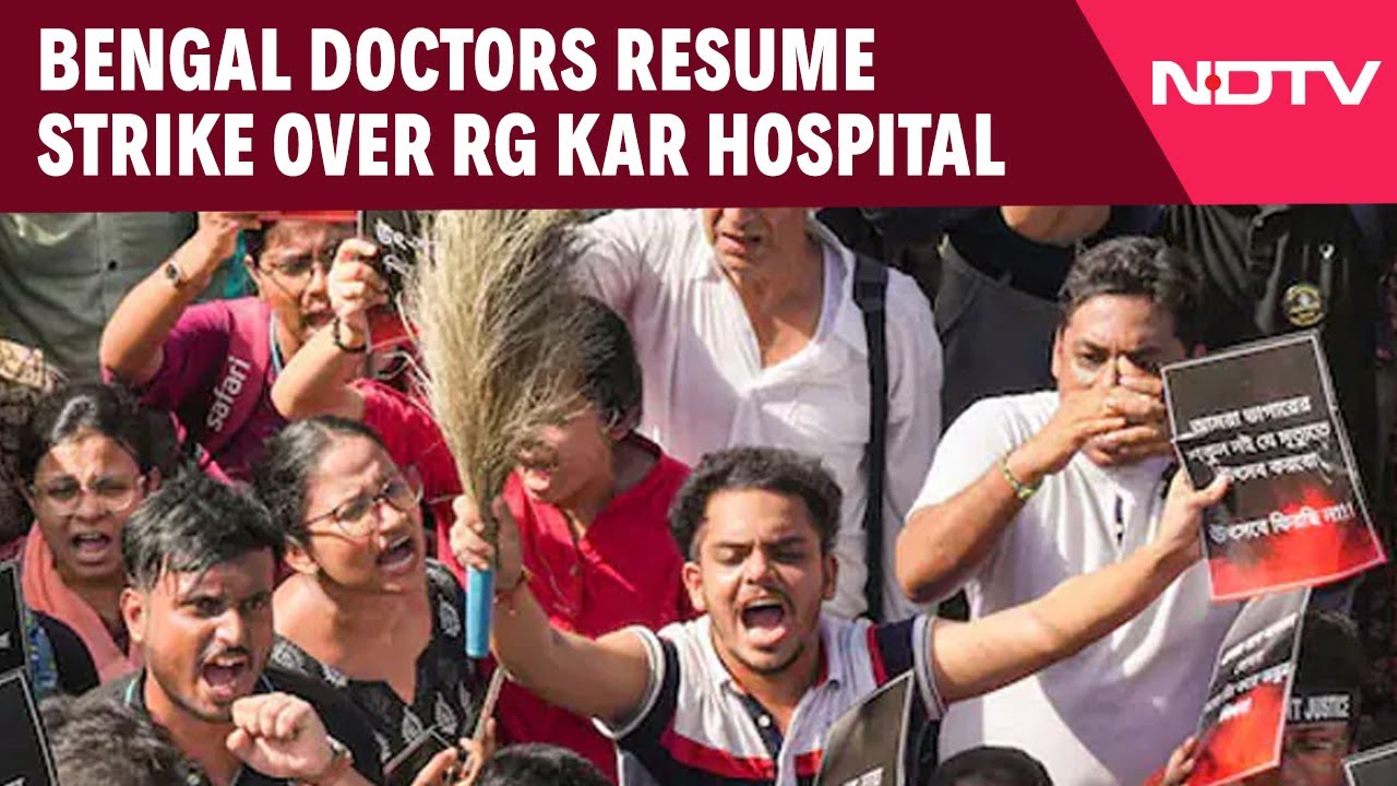Kolkata Doctor Case | "Compelled To...": Bengal Doctors Resume Strike Over RG Kar Hospital Killing