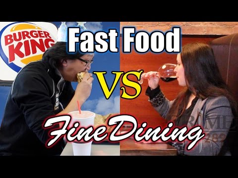 Fast Food VS Fine Dining  |  HellthyJunkFood Video
