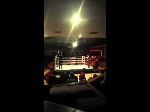 First Muay Thai fight Round 1 Belfast