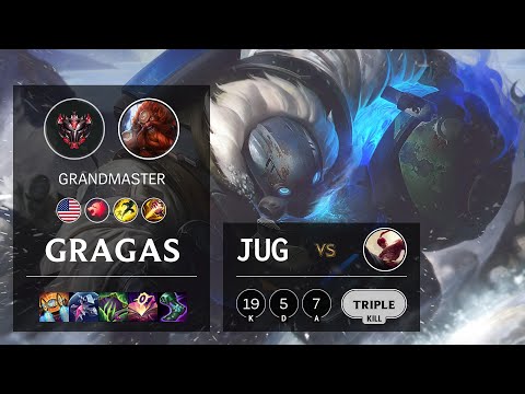 Gragas Jungle vs Lee Sin - NA Grandmaster Patch 11.11