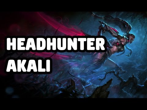 HEADHUNTER AKALI SKIN SPOTLIGHT - LEAGUE OF LEGENDS