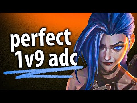 Winning lane AND every game with feeding supports (Jinx is insane)