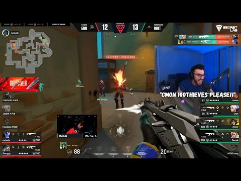 SEN Tarik & 100T Nadeshot React to FINAL ROUND of 100T vs EDG | VCT LOCK//IN