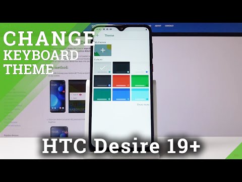 How to Change Keyboard Theme in HTC Desire 19+ | Customize Keyboard Layout