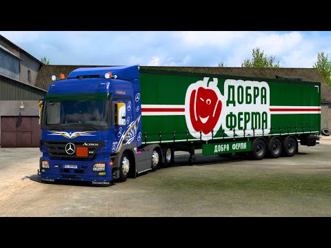 ETS2(1.46) Mersedes Actros MP2 Loaded{Maple Syrup (17t)} From a City Bulgaria-Karlovo To Sofia