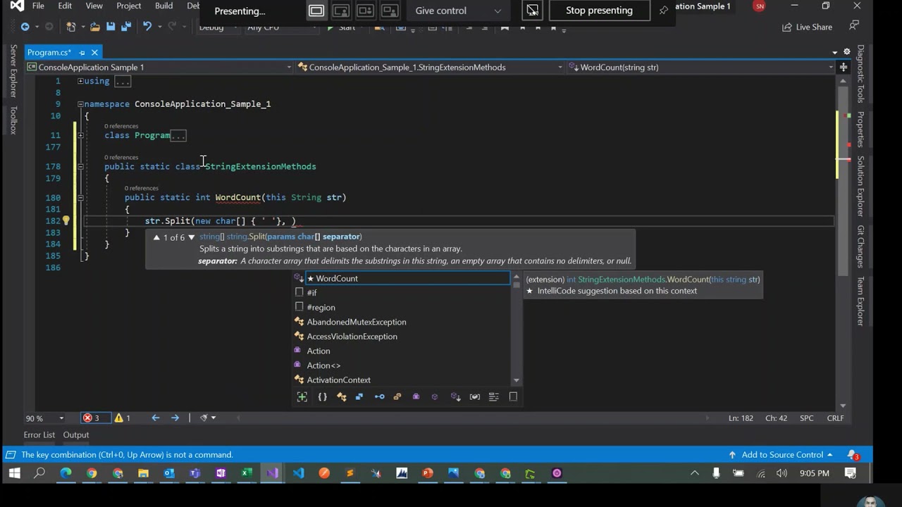 C# Hands On Extension Methods