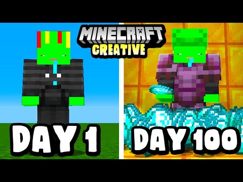 JOKO LIVE - I Survived 100 Days in Minecraft CREATIVE MODE... Here's What Happened