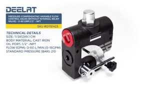 Pressure-Compensating Variable Flow Control Valve(without internal relief valve)-0-60GMP,1/2