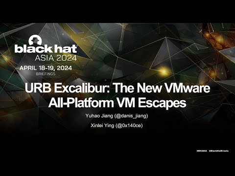 URB Excalibur: The New VMware All-Platform VM Escapes