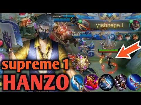 Supreme no.1 hanzo!!Top 1 Global hanzo.Gameplay build 2021_mobile legends