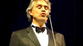 Andrea Bocelli - Panis﻿ Angelicus - November 2009 - Live