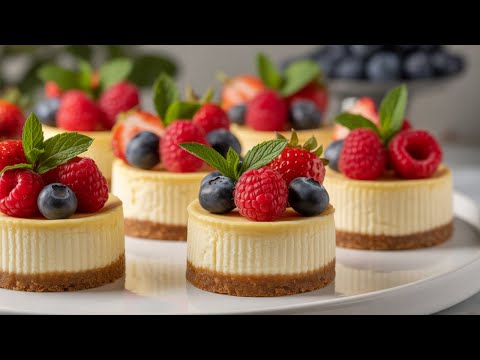 EINFACHES MINI-KÄSEKUCHEN-REZEPT | Wie man Mini-Käsekuchen macht