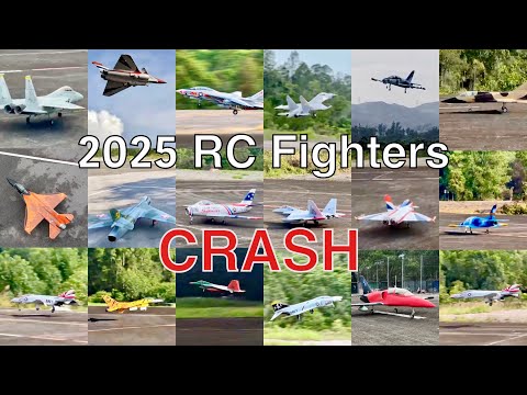 2025 RC Fighters Crash (Turbine Series) Compilation - 18 Jets
