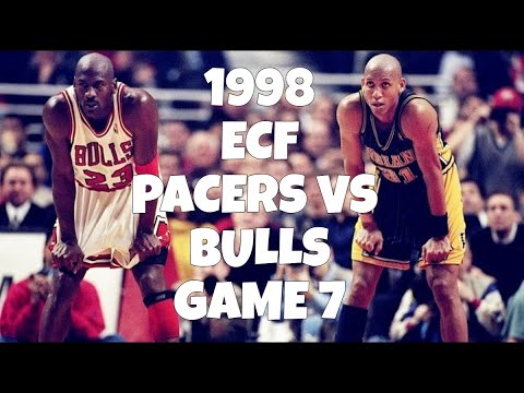 Michael Jordan Highlights vs Reggie Miller Highlights 1998 ECF Game 7